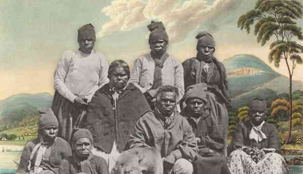 black war tasmania born black line
