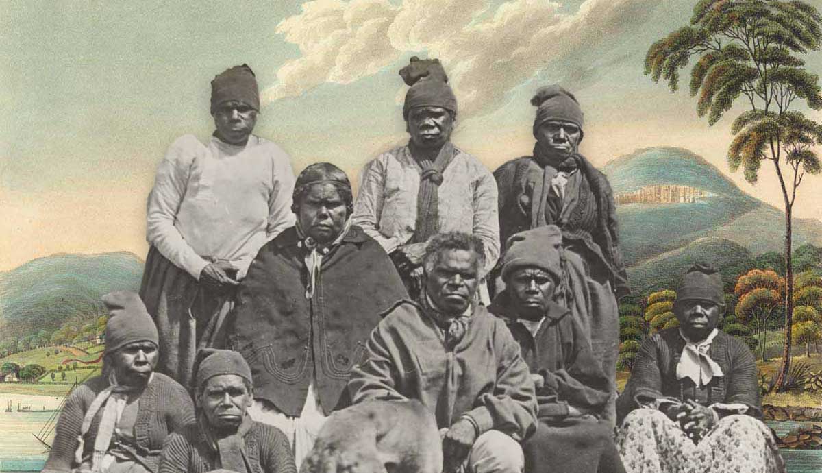 black war tasmania born black line