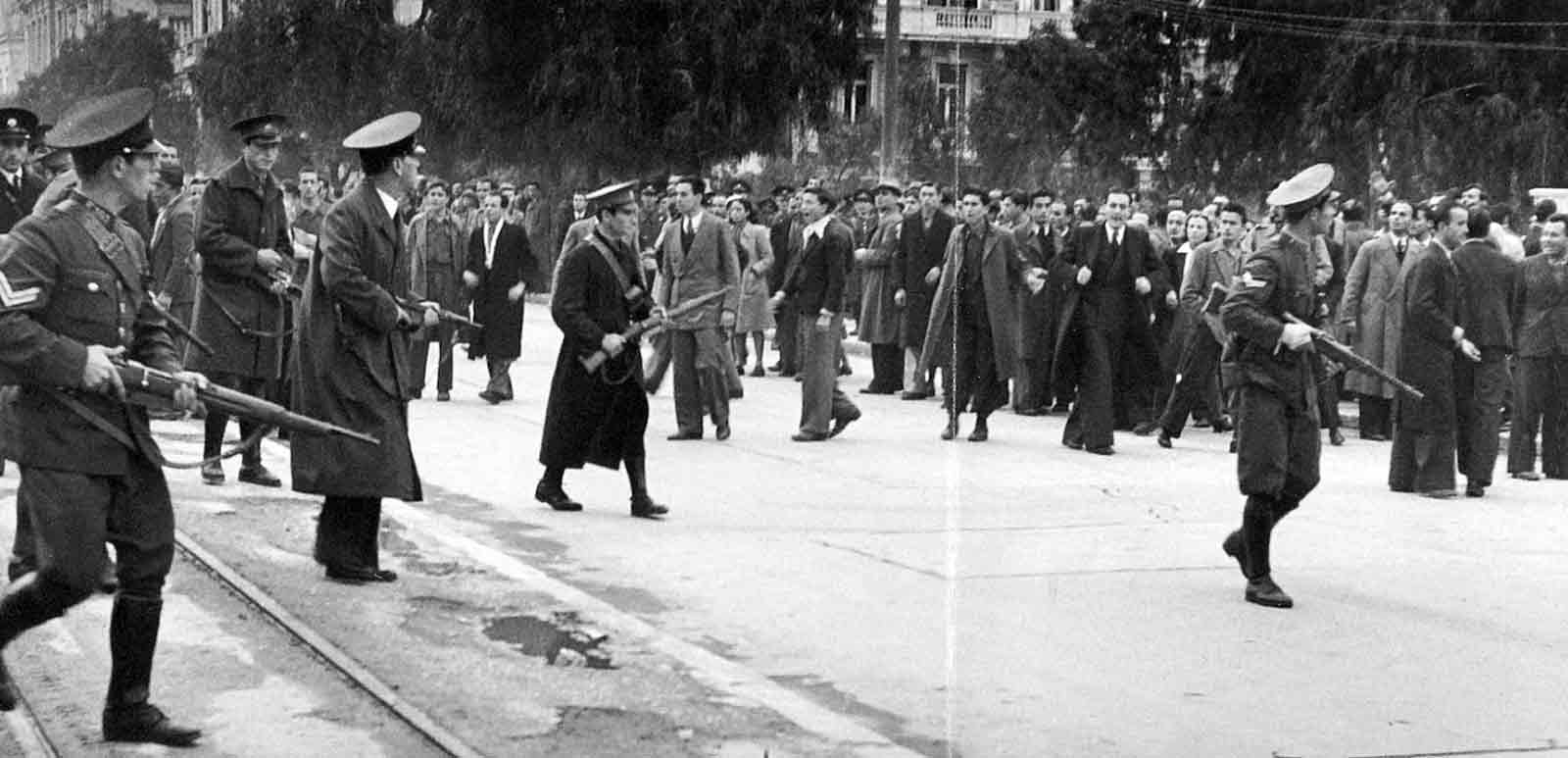 british troops in greece photo