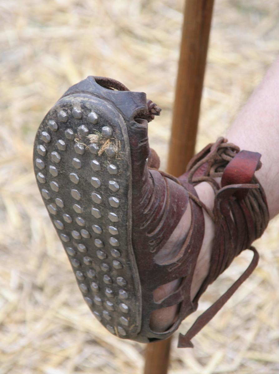 caligae with hobnails