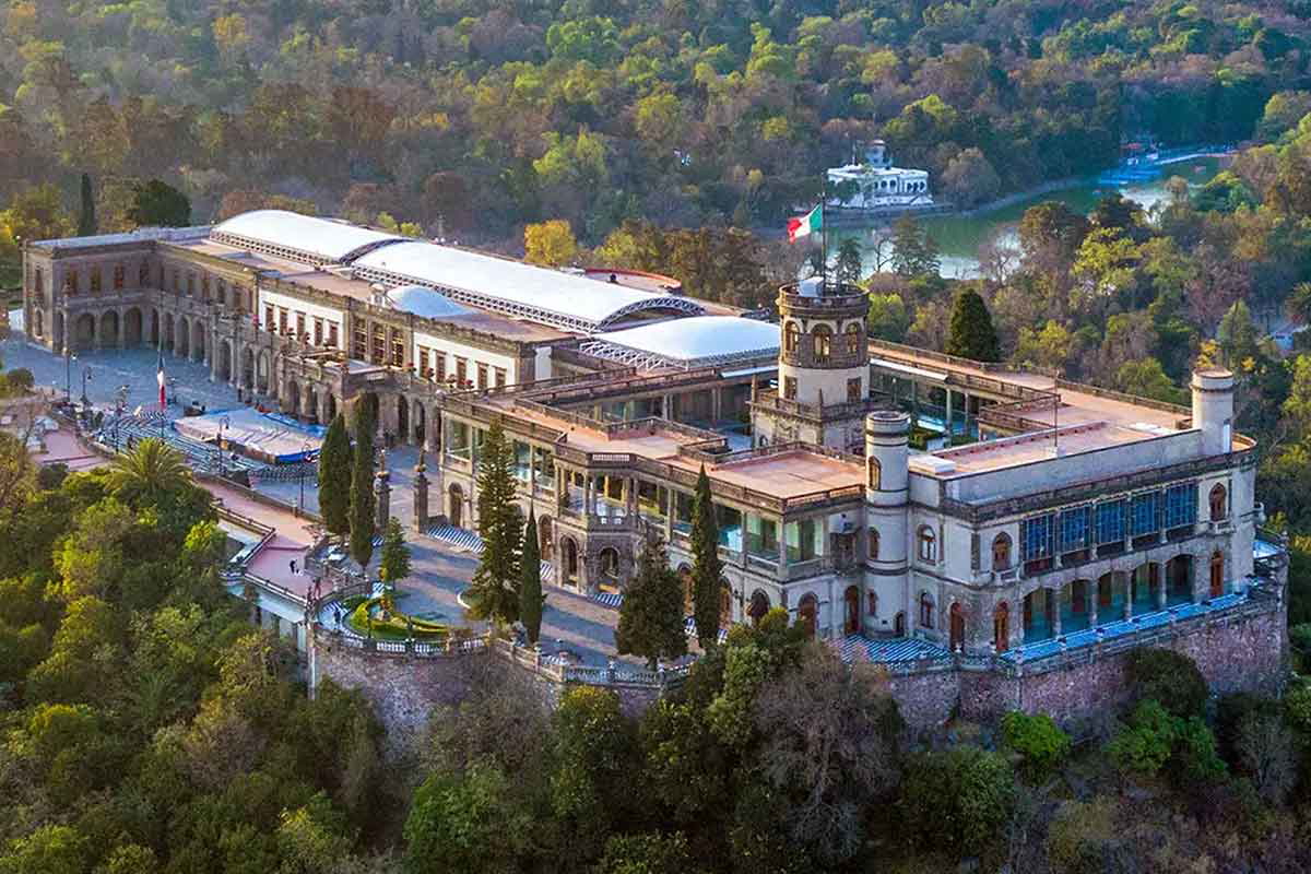 chapultepec castle panoramic view mexico