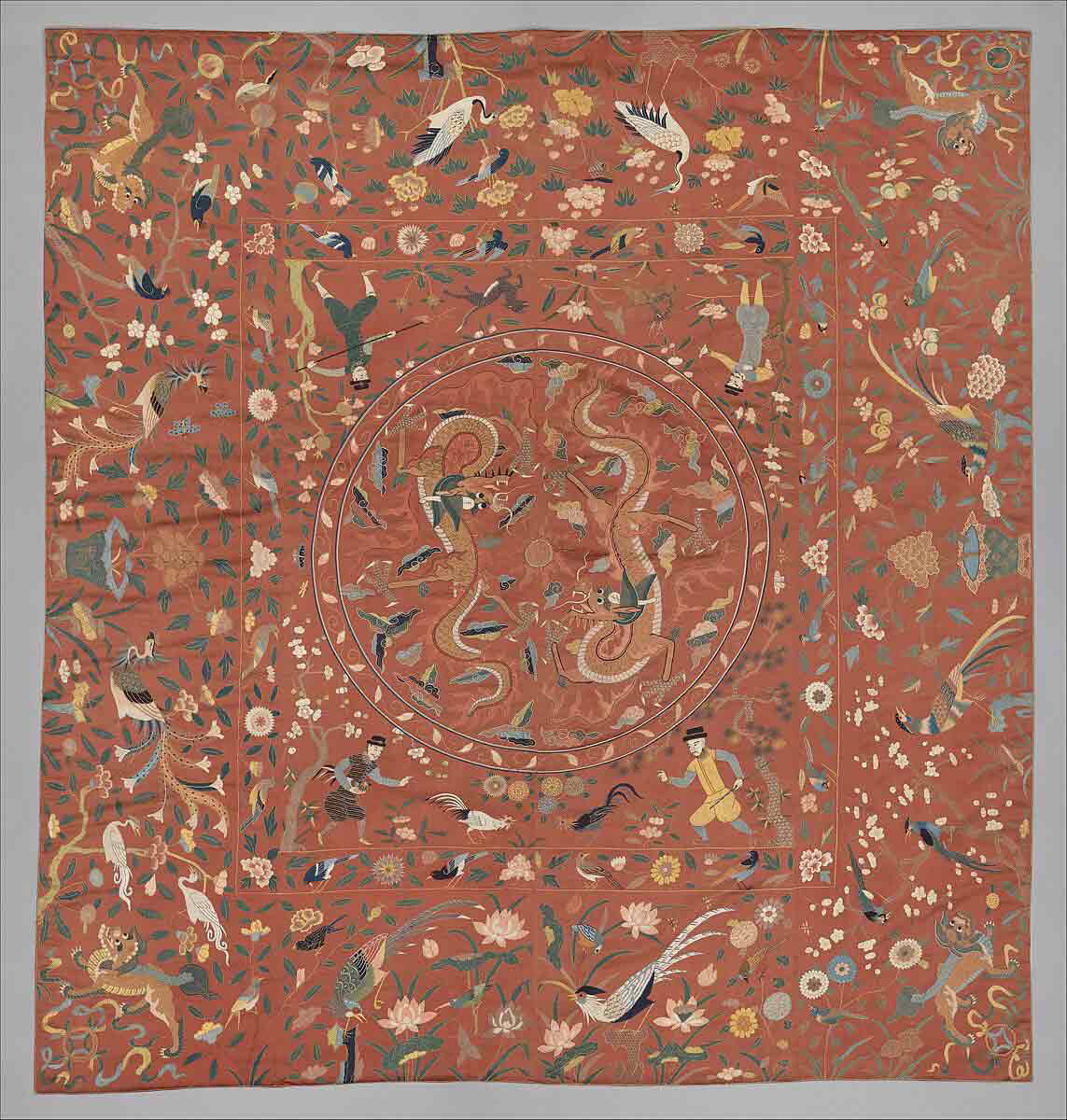 chinese silk bedspread manila galleons