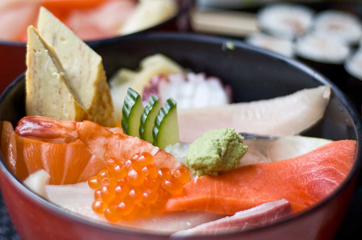 chirashi zushi fresh fish egg rice 2009