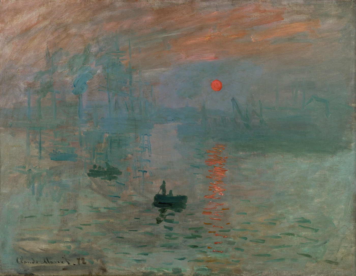claude monet impression sunrise painting