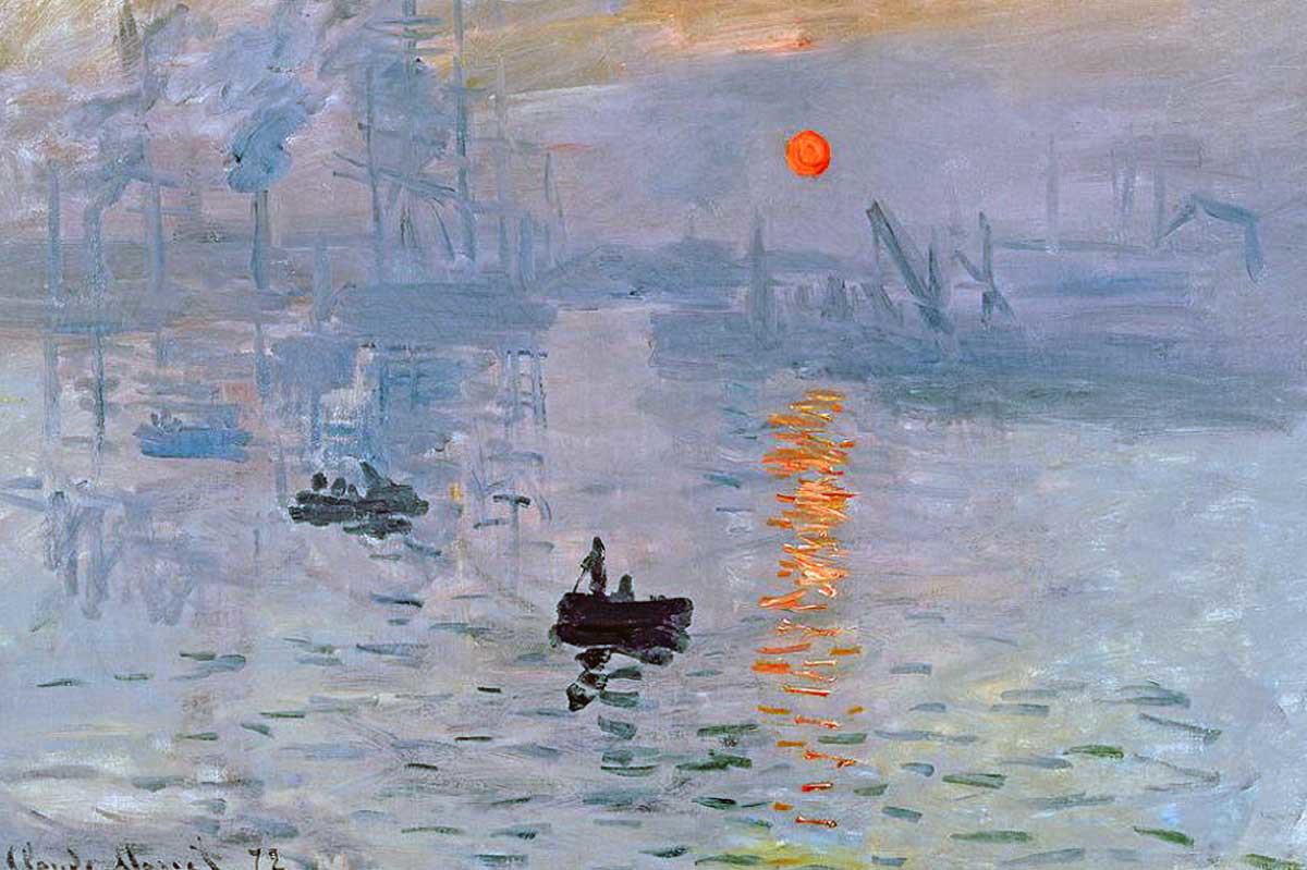 claude monet impression sunrise painting