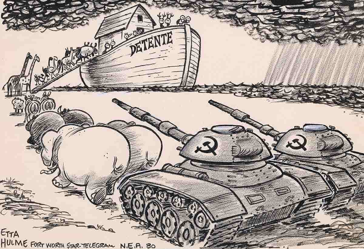 détente politica cartoon