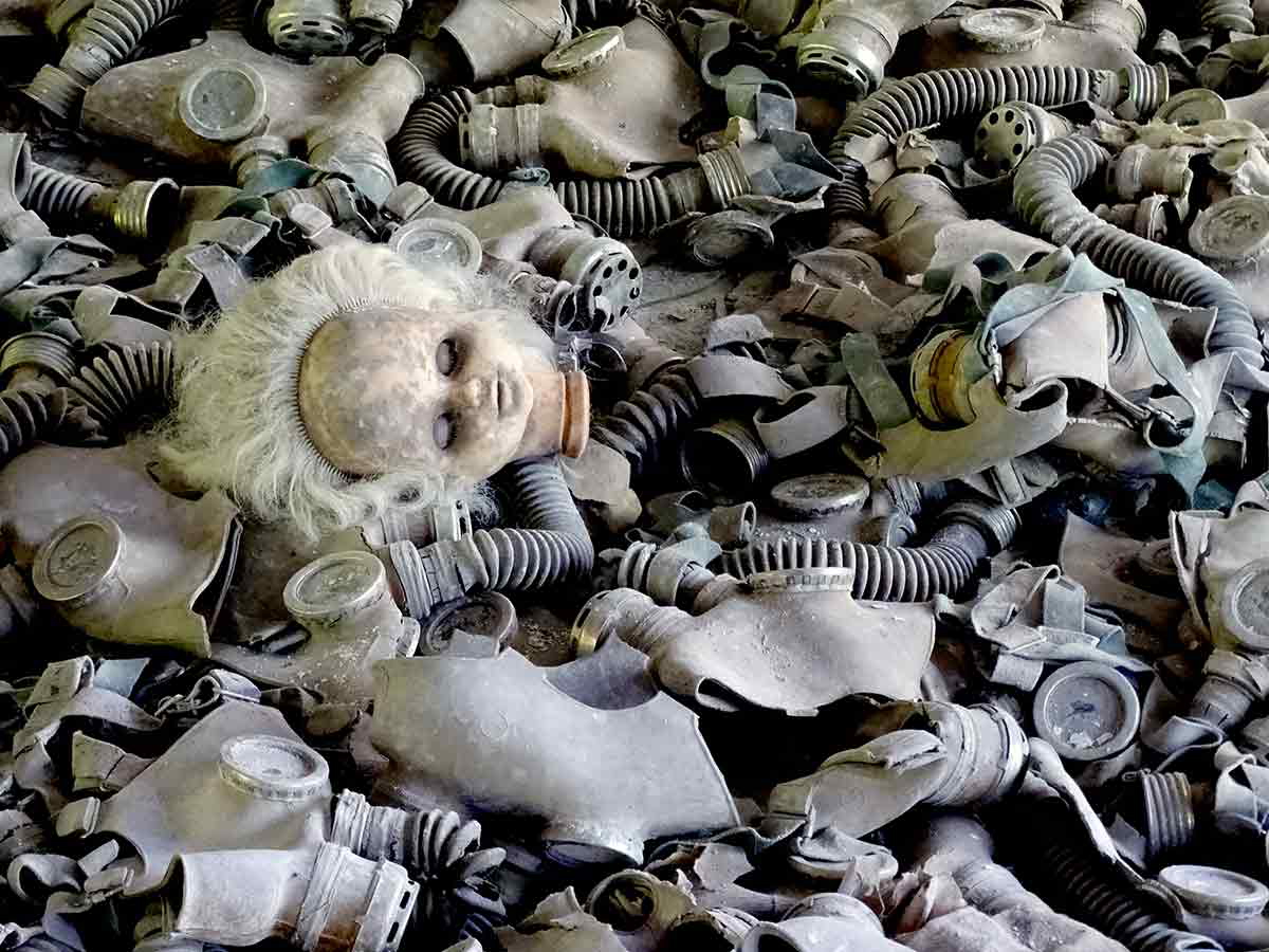 doll head gas masks