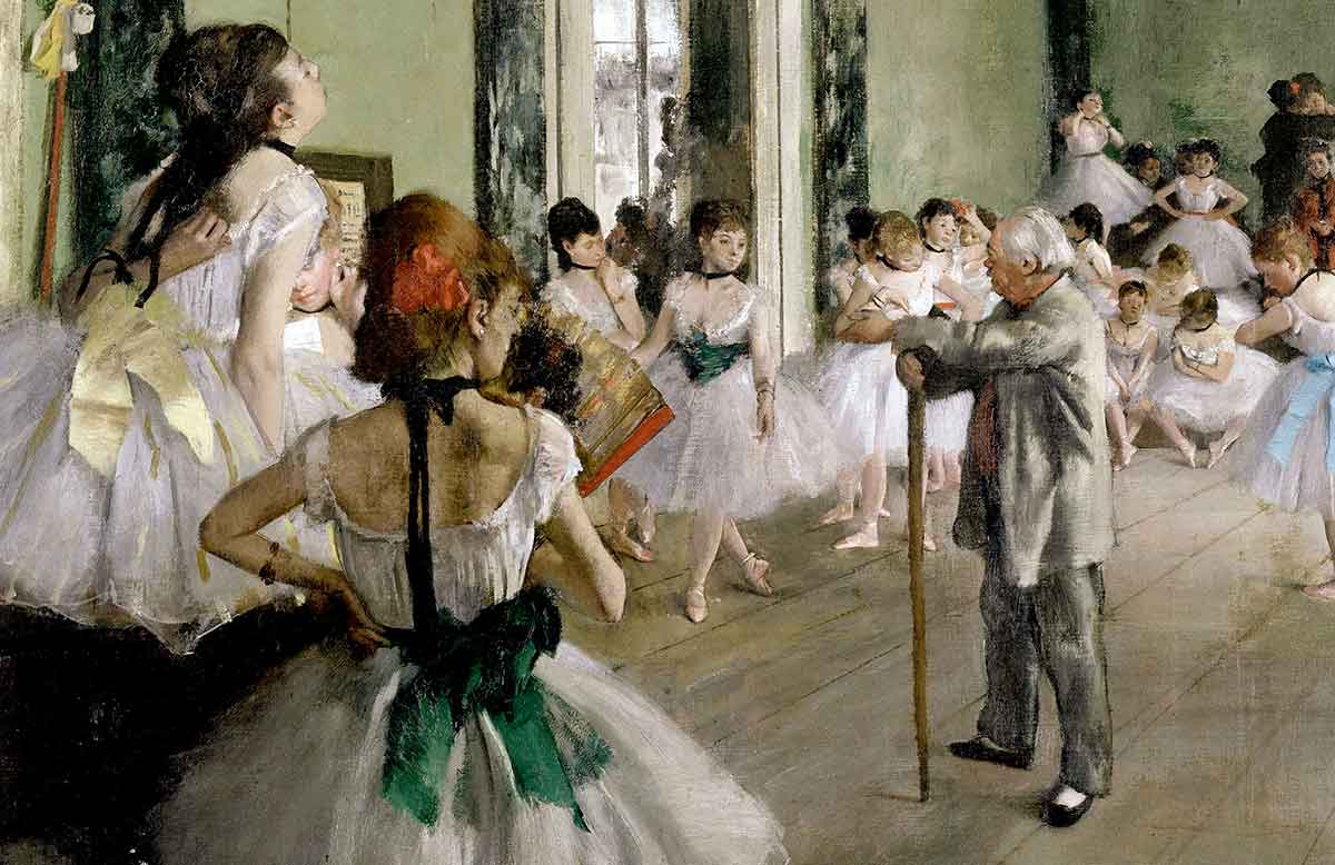 edgar degas ballet class painting
