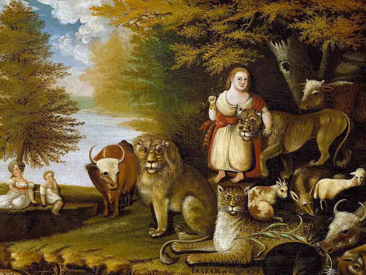 edward hicks peacable kingdom painting