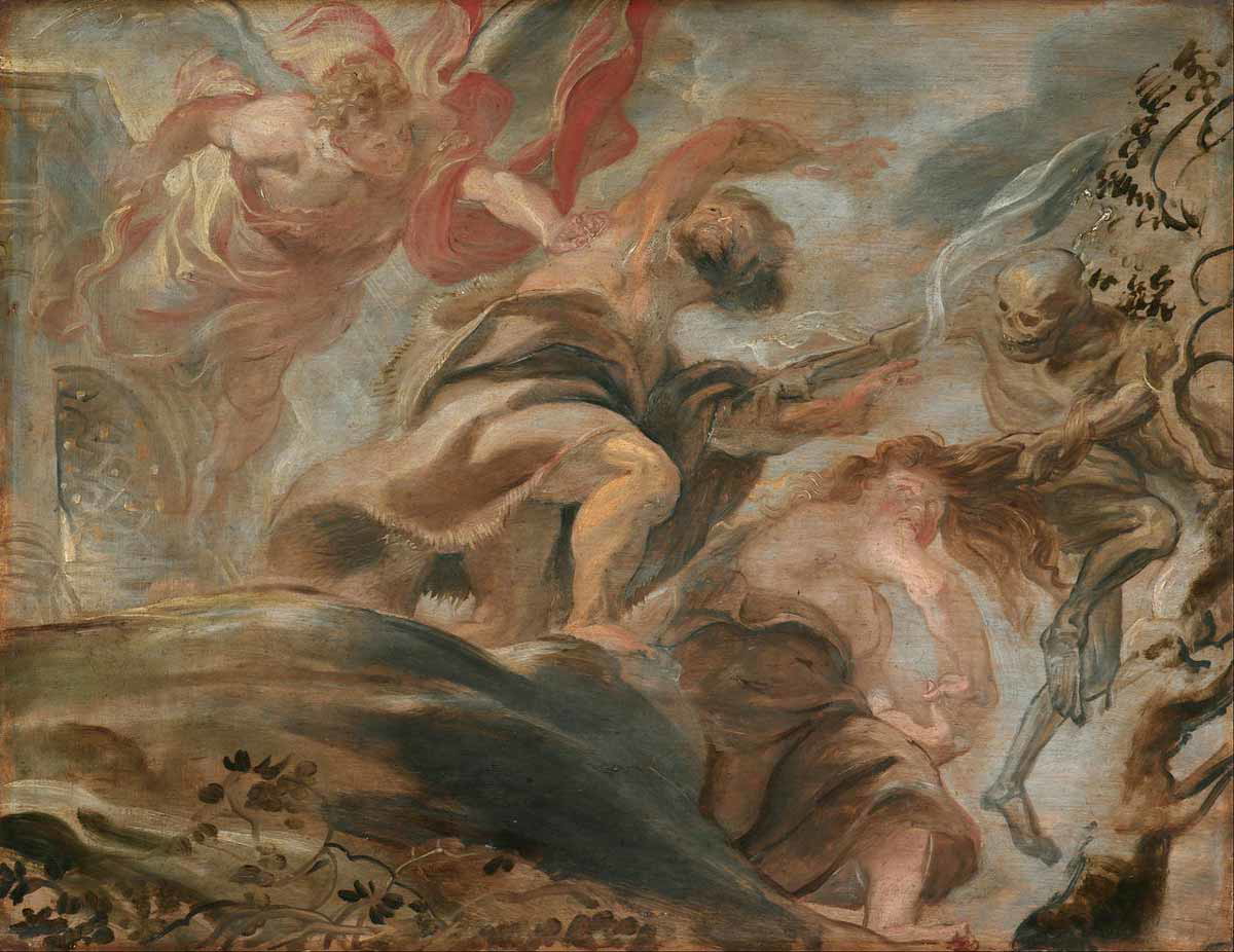 expulsion garden eden peter paul rubens