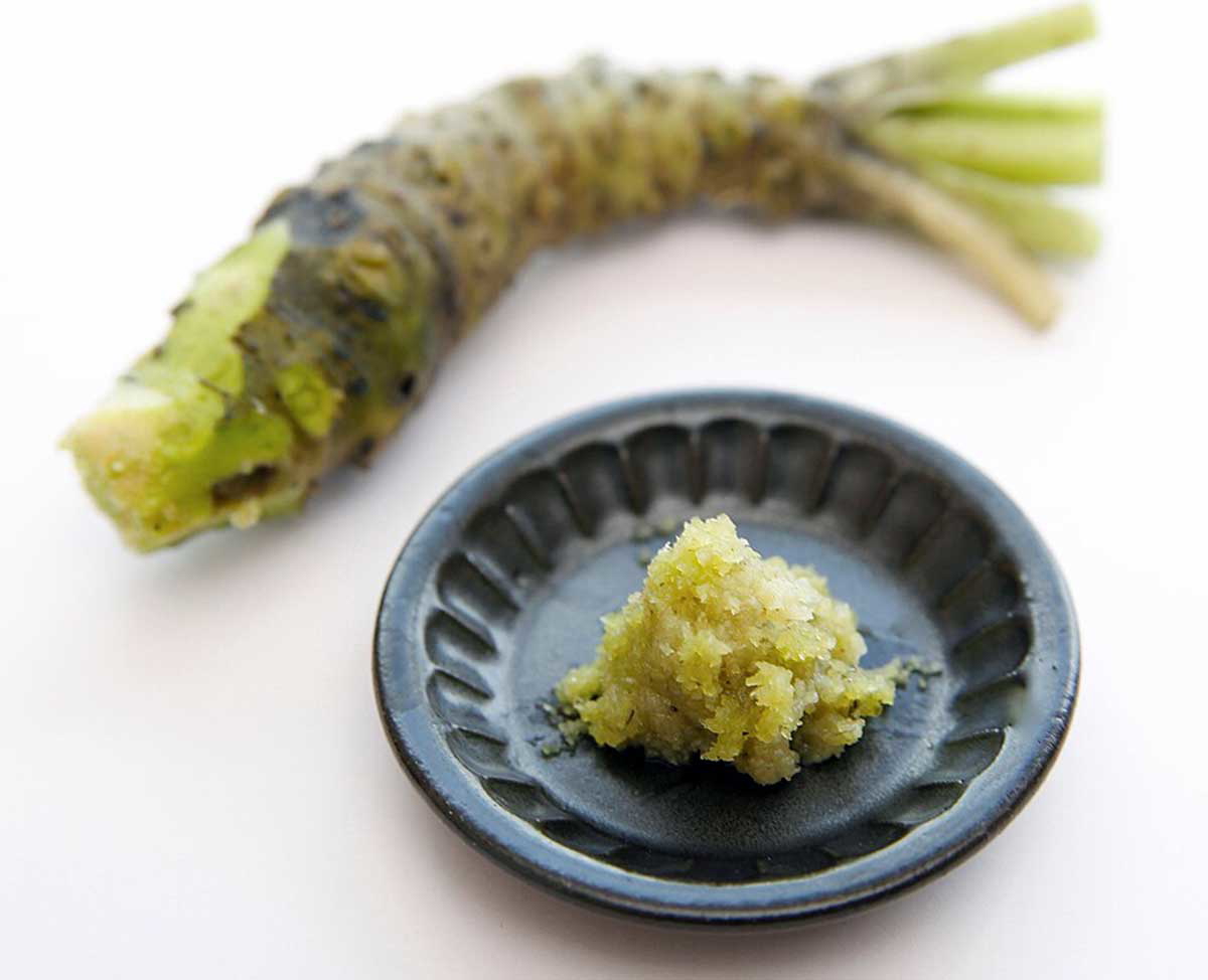 freshly grated wasabi sushi accompaniment 2005