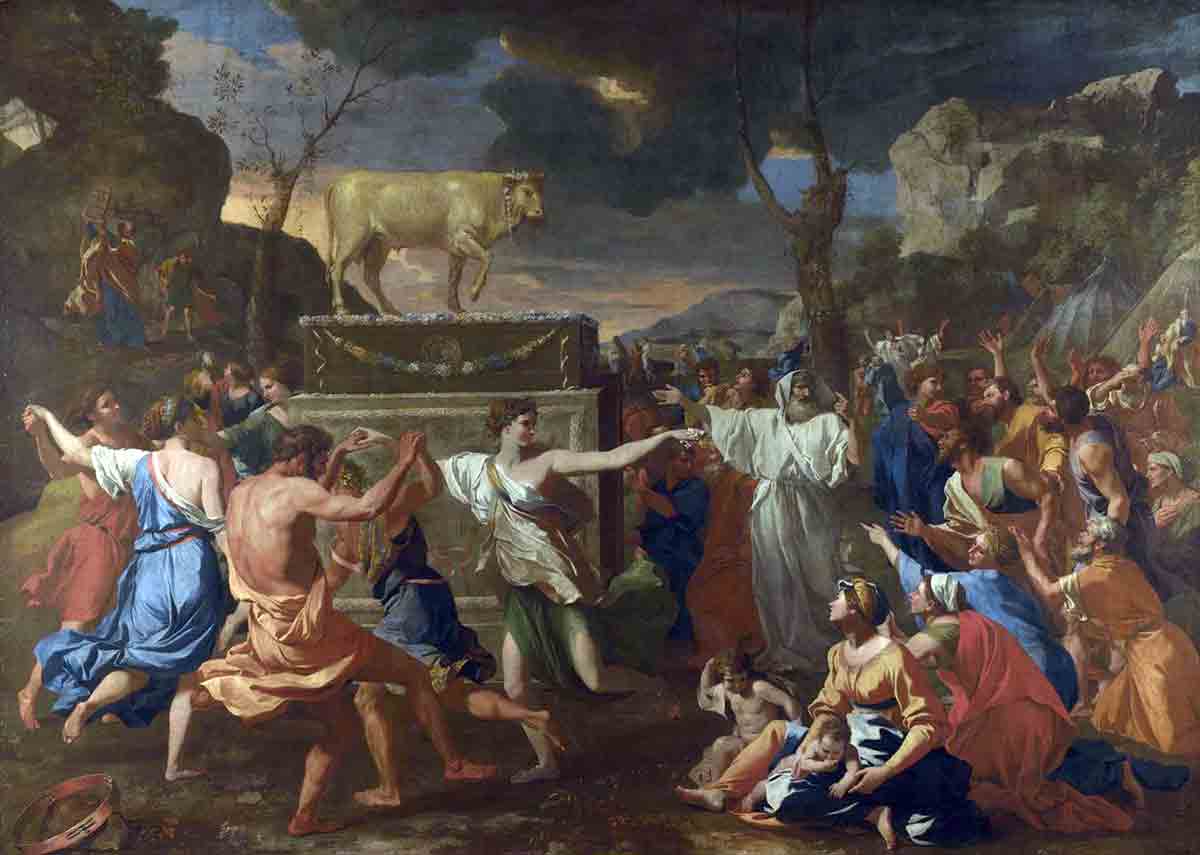 golden calf poussin