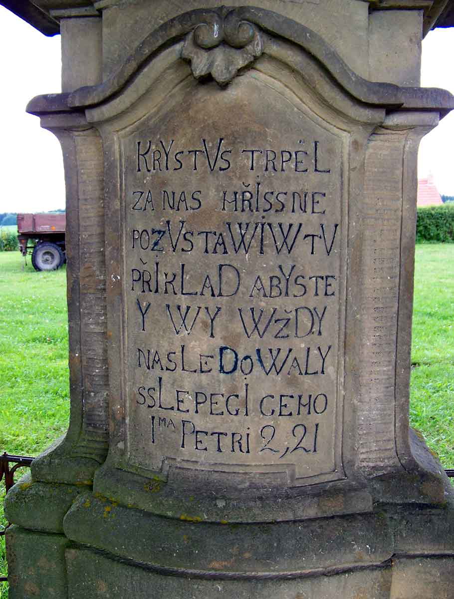 gravestone lines from first epistle of peter