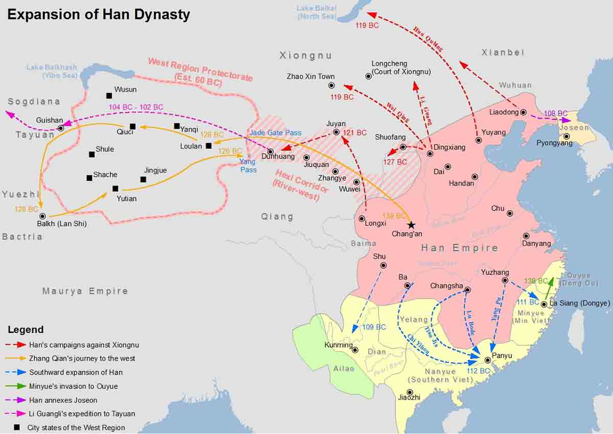 han dynasty expansion map