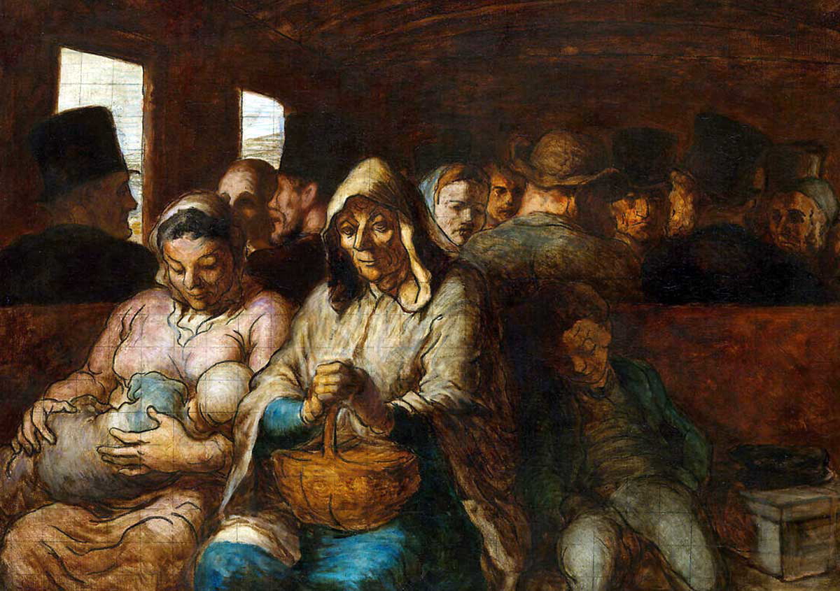 honoré daumier third class carriage painting