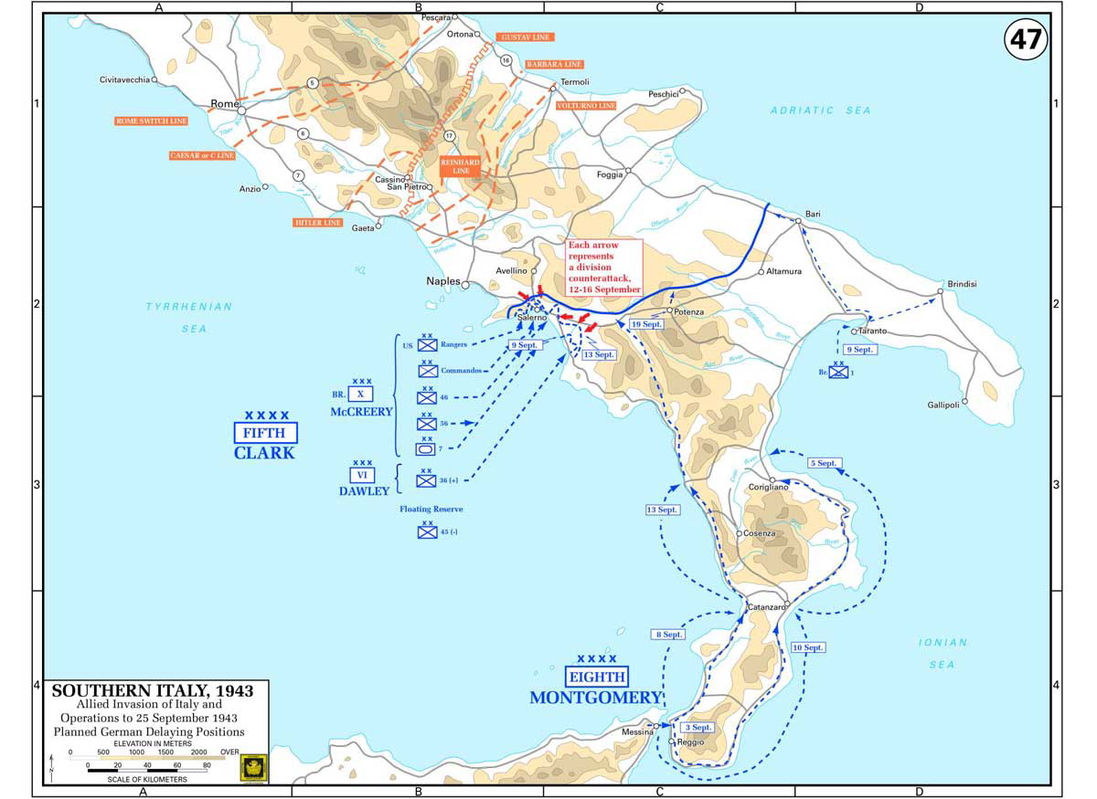 italy map world war ii