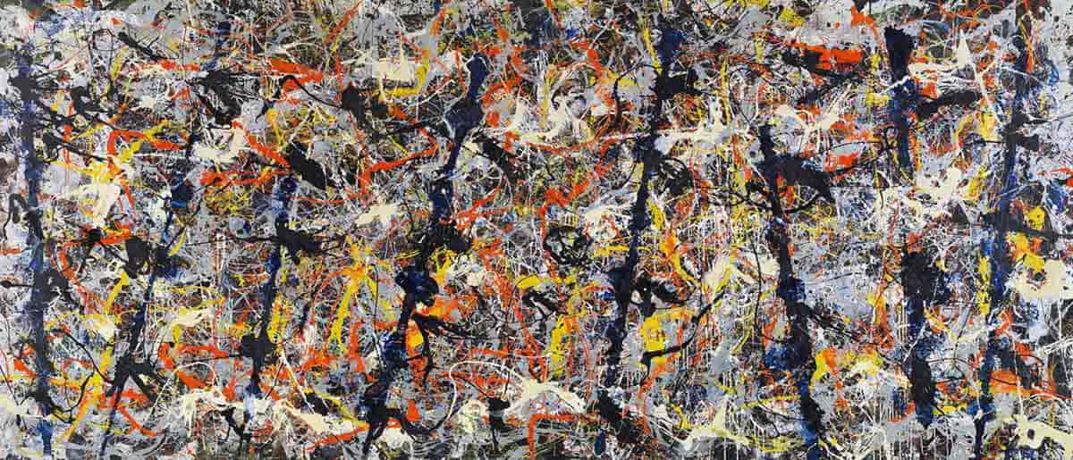 jackson pollock blue poles painting
