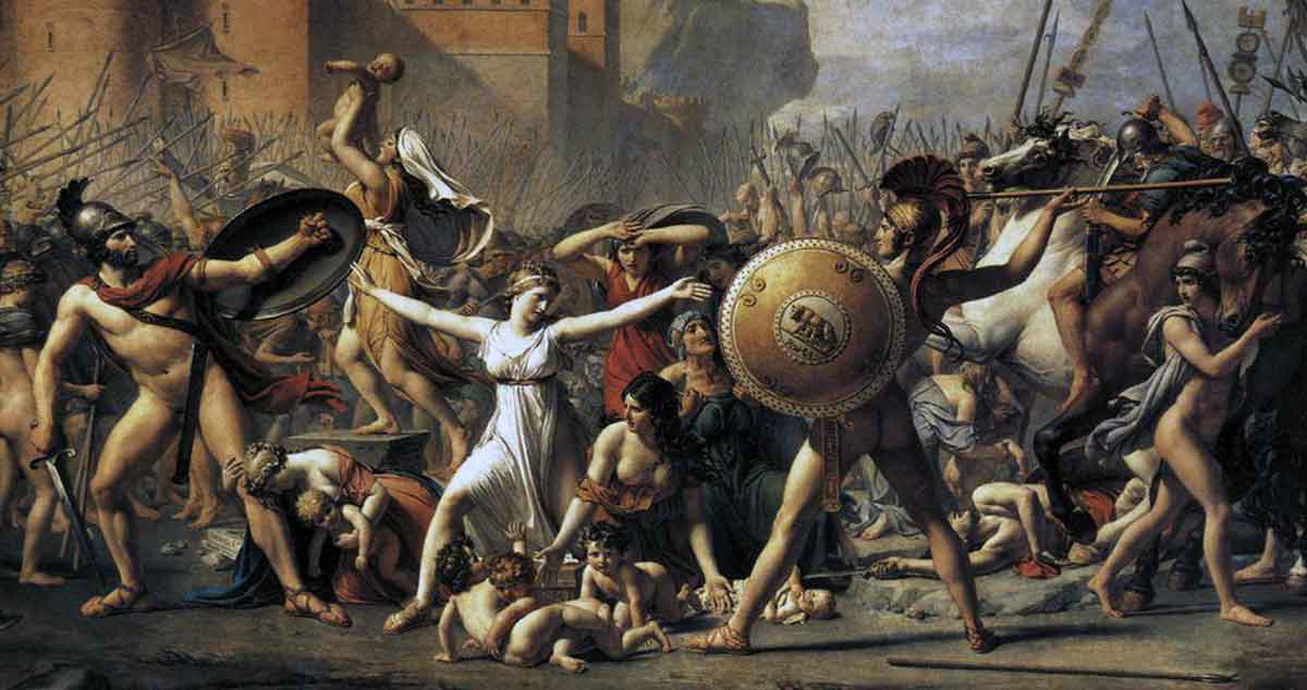 jacques louis david intervention painting