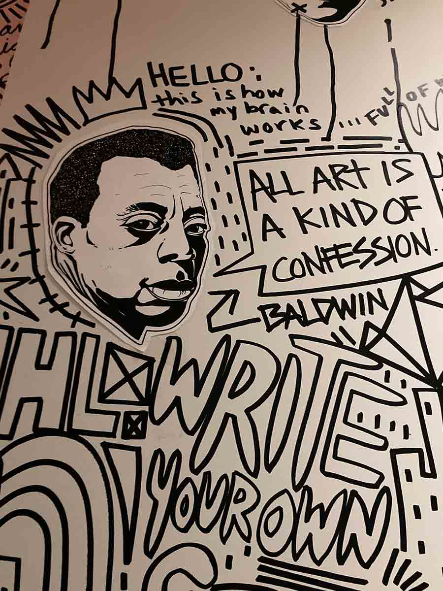 james baldwin painting writers block philadelphia conv