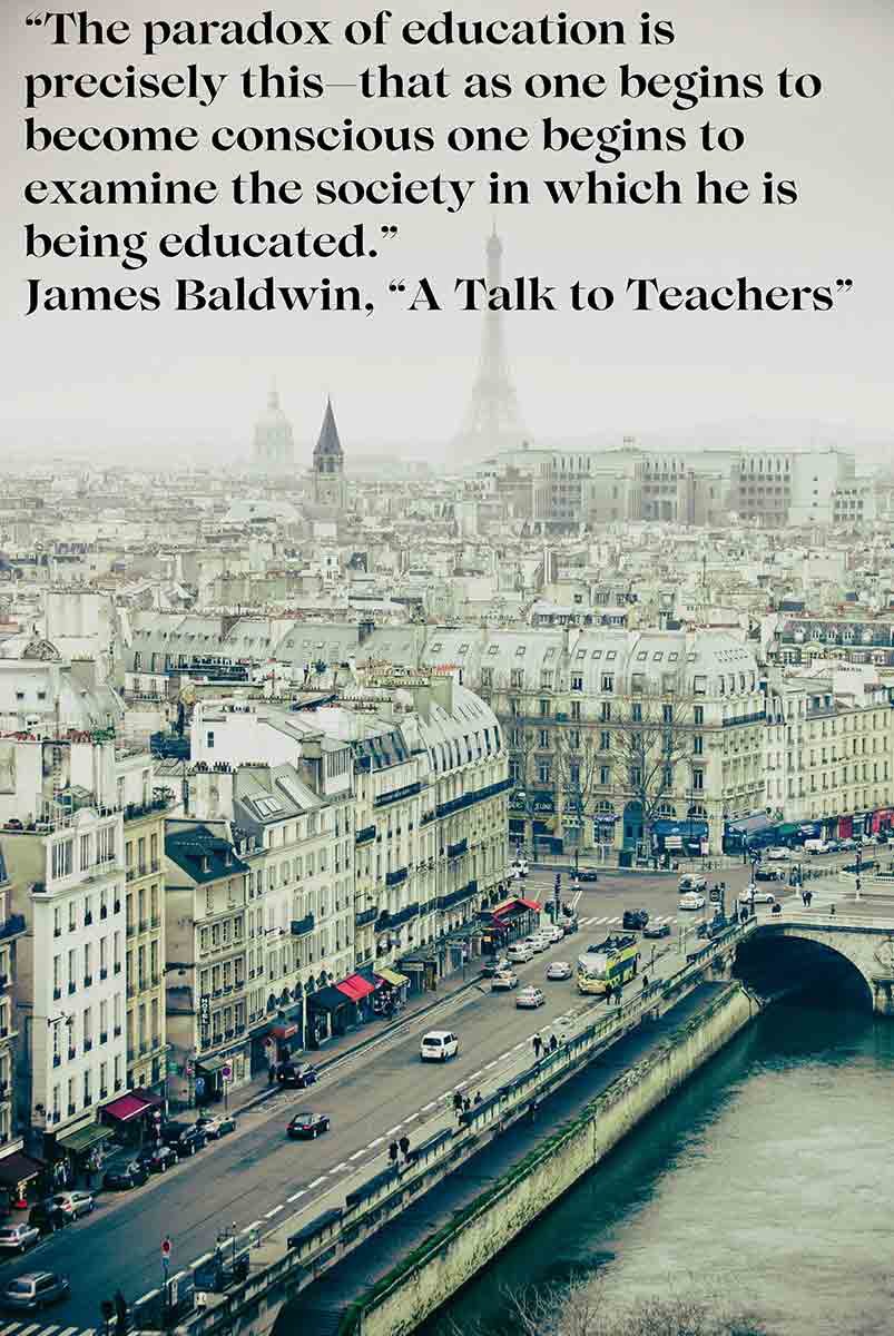 james baldwin talk to teachers quote