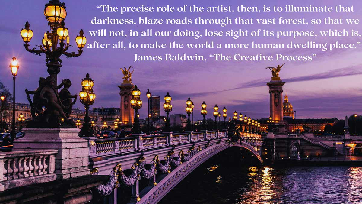 james baldwin the creative process quote
