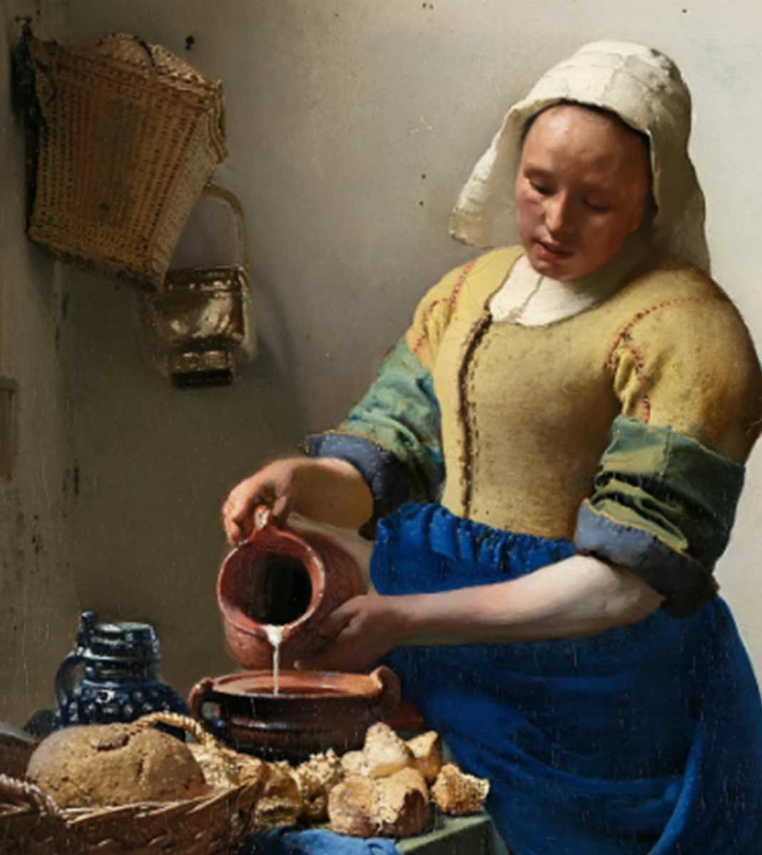 johannes vermeer milkmaid painting