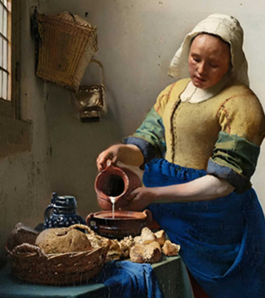 johannes vermeer milkmaid painting