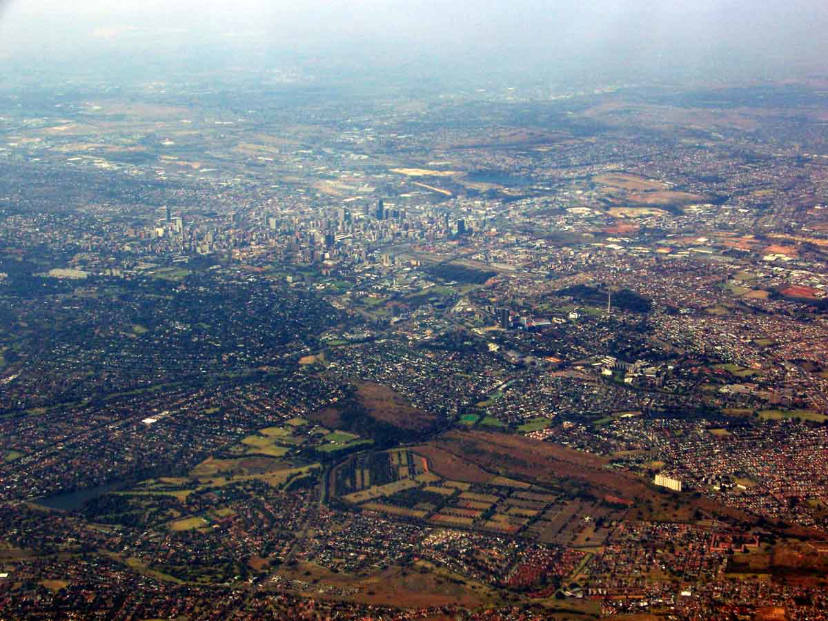 johannesburg aerial view