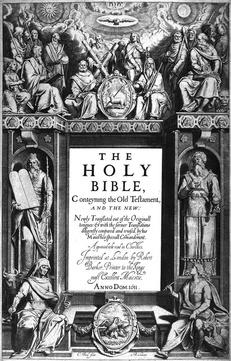 king james bible translation frontispiece