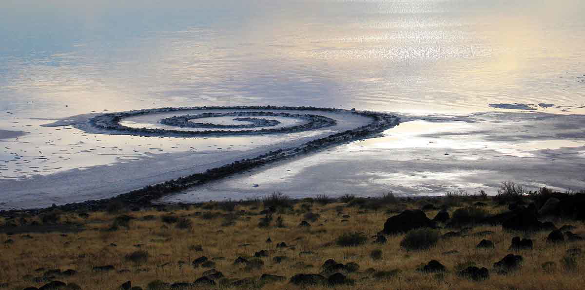 land artist smithson jetty photo