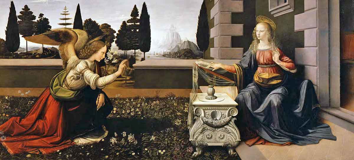 leonardo annunciation painting
