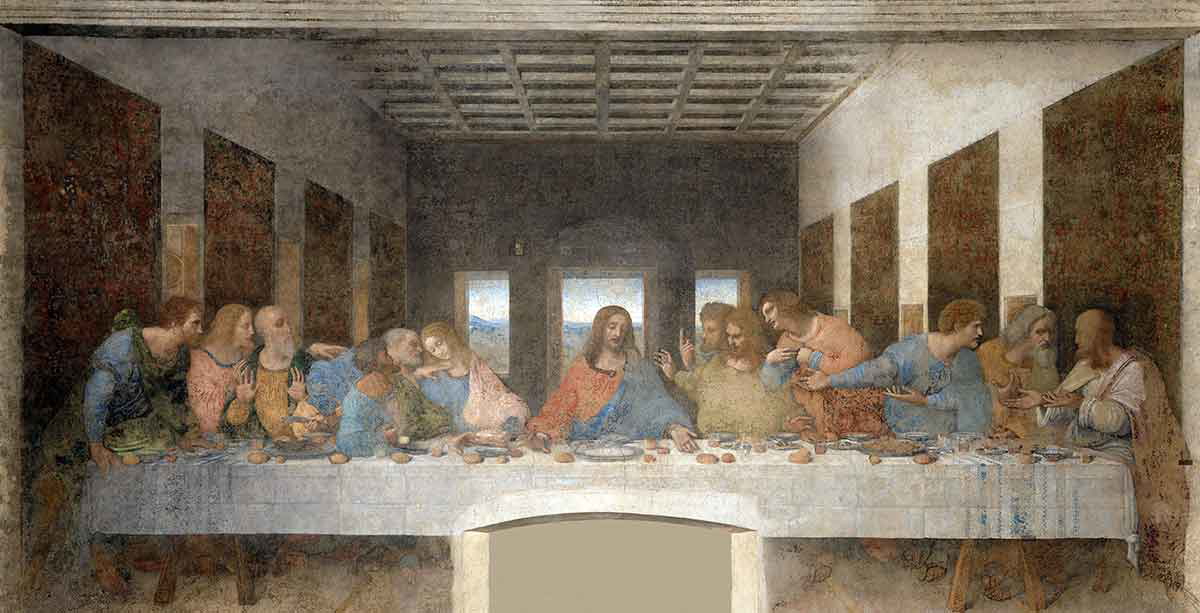 leonardo supper mural