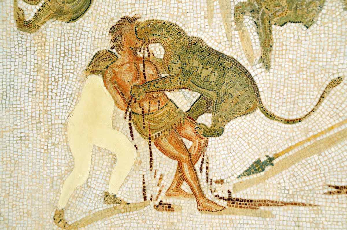 leopard mosaic tunisia