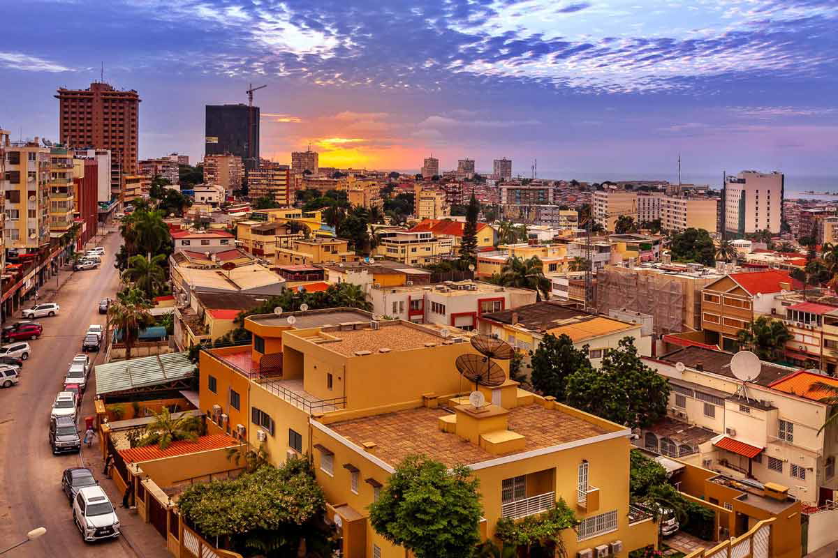 luanda sunset image