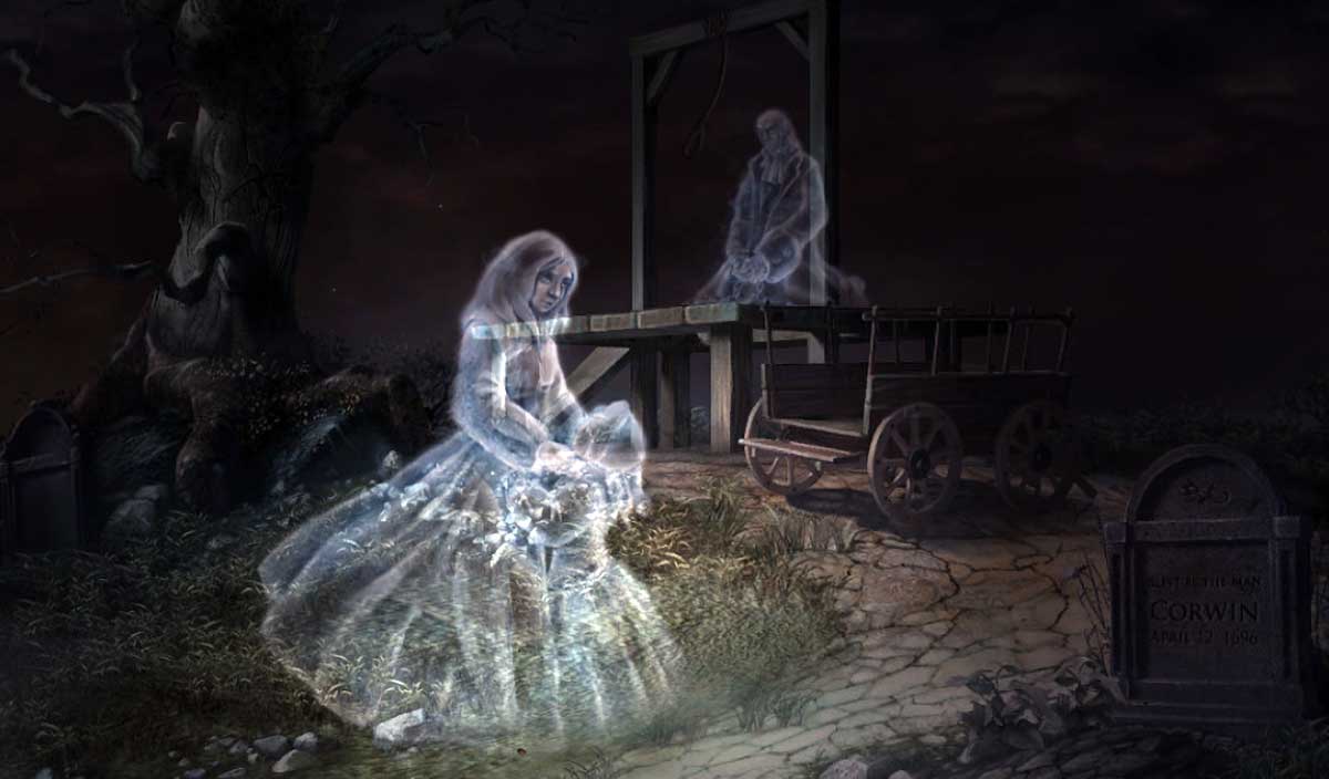 mourning ghost halloween