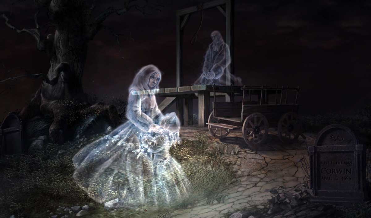 mourning ghost halloween