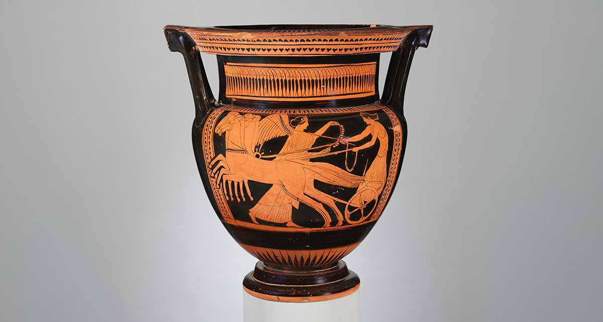 nike crowning charioteer krater