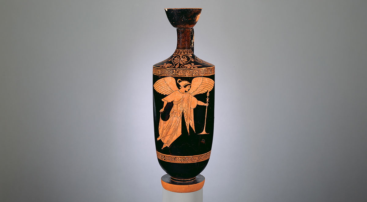 nike incense lekythos red