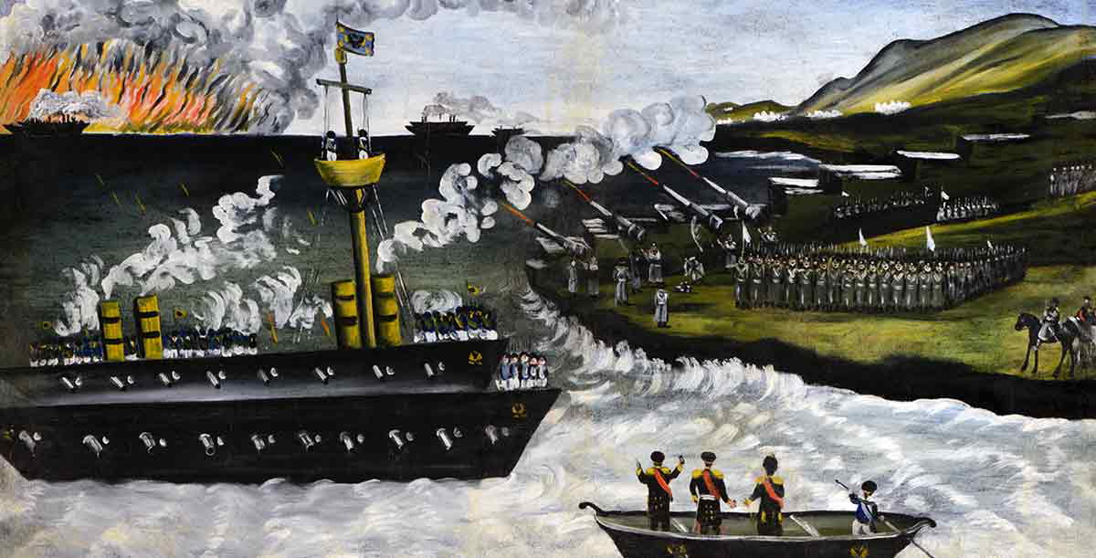 niko pirosmani russo japanese war painting