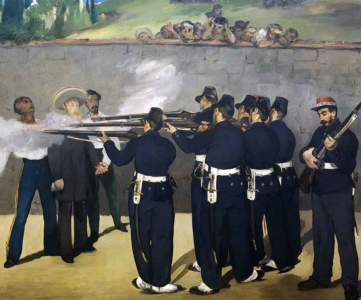 oil painting manet maximilian execution