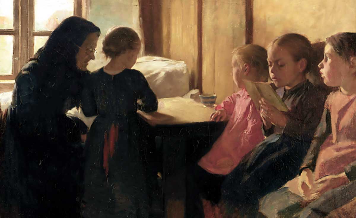 oscar björck school for girls painting