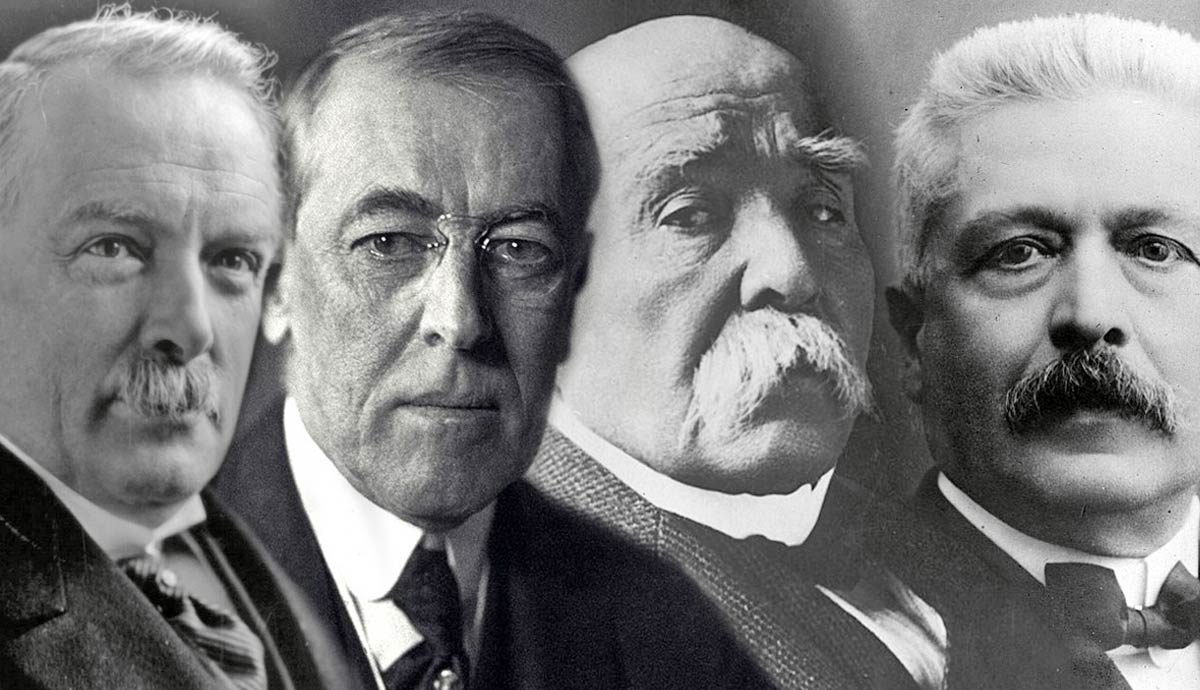 paris peace conference the big four men