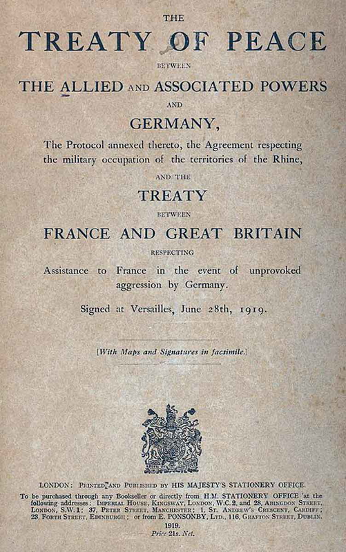 peace treaty of versailles