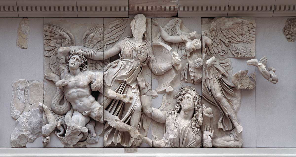 pergamon frieze athena nike