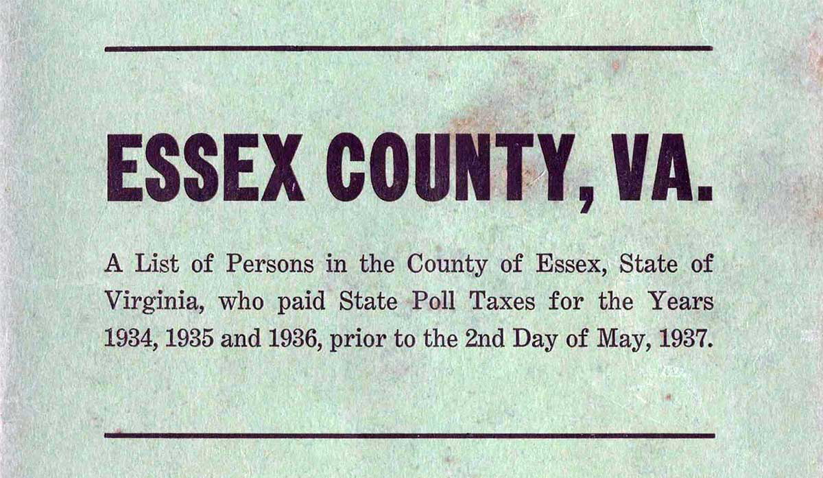 poll tax 1930s
