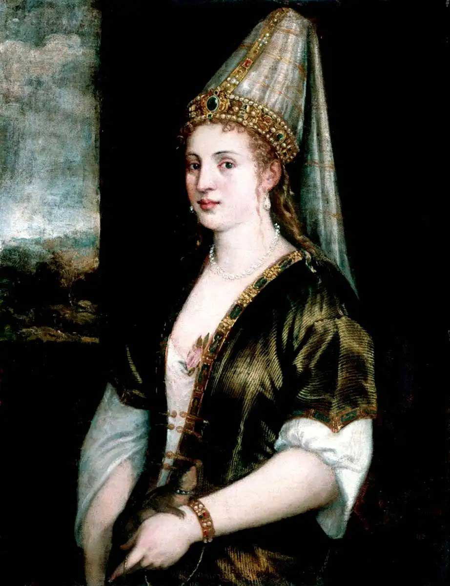 portrait of a woman titian 1550 hurrem sultan