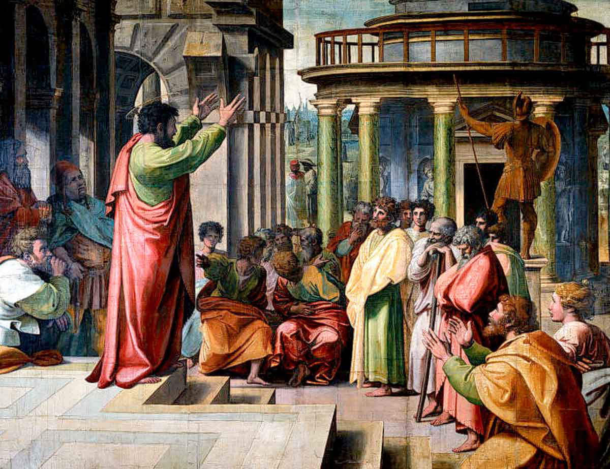 raphael saint paul preaching in athens