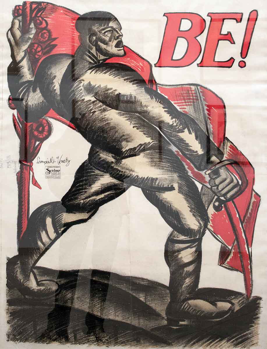 recruitment poster for the hungarian red army