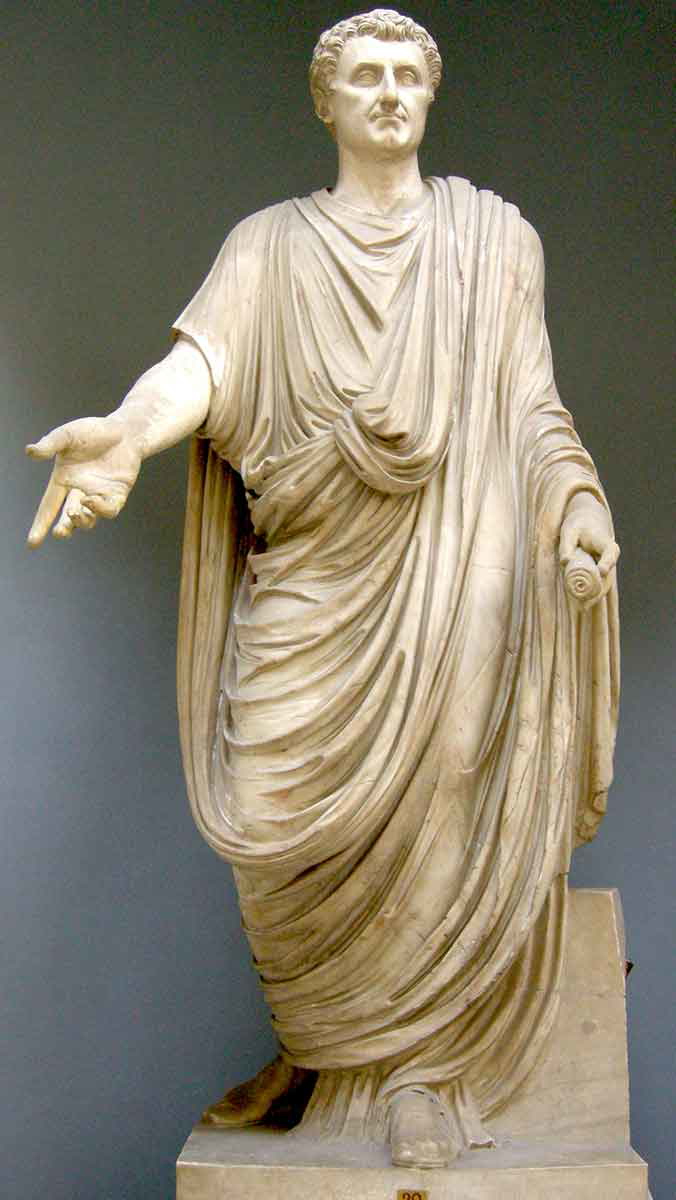 restored nerva statue