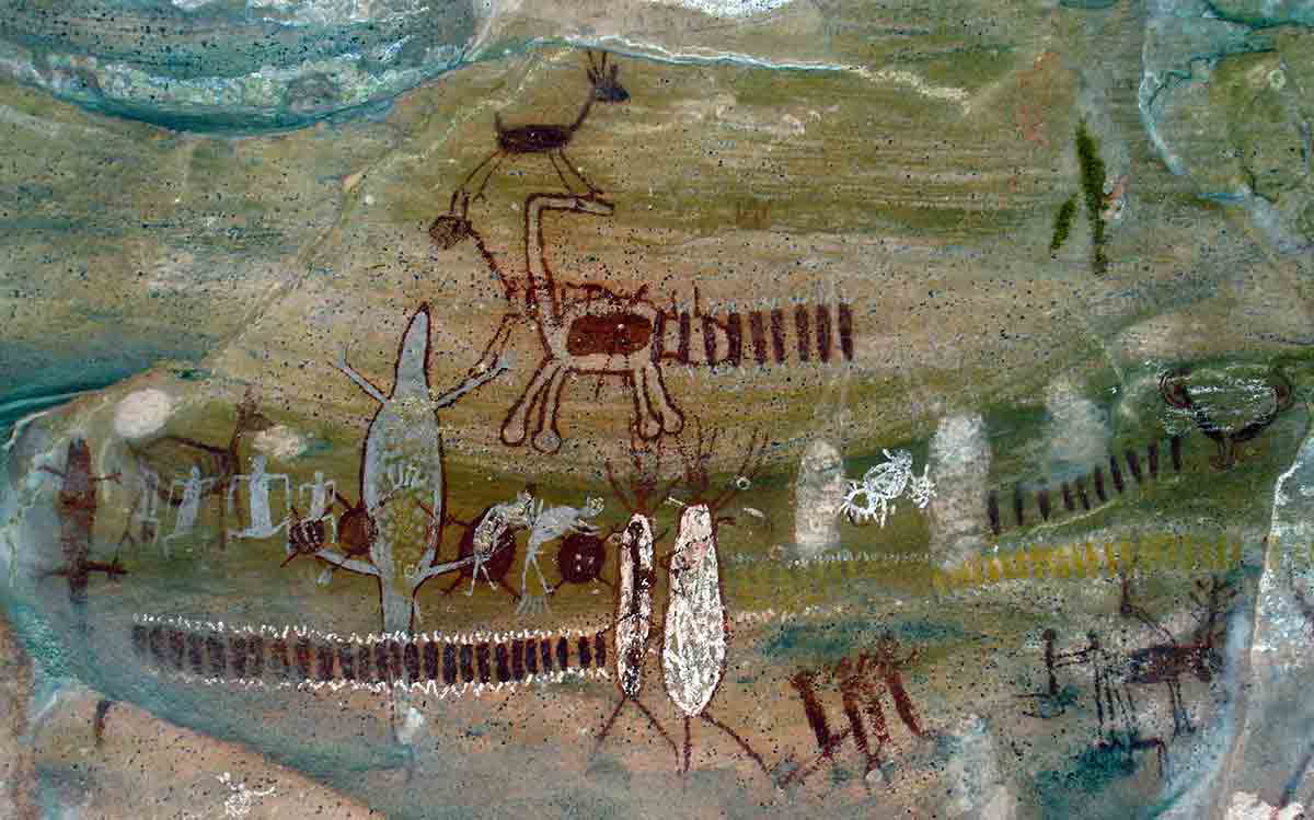 rock art serra da capivara brazil